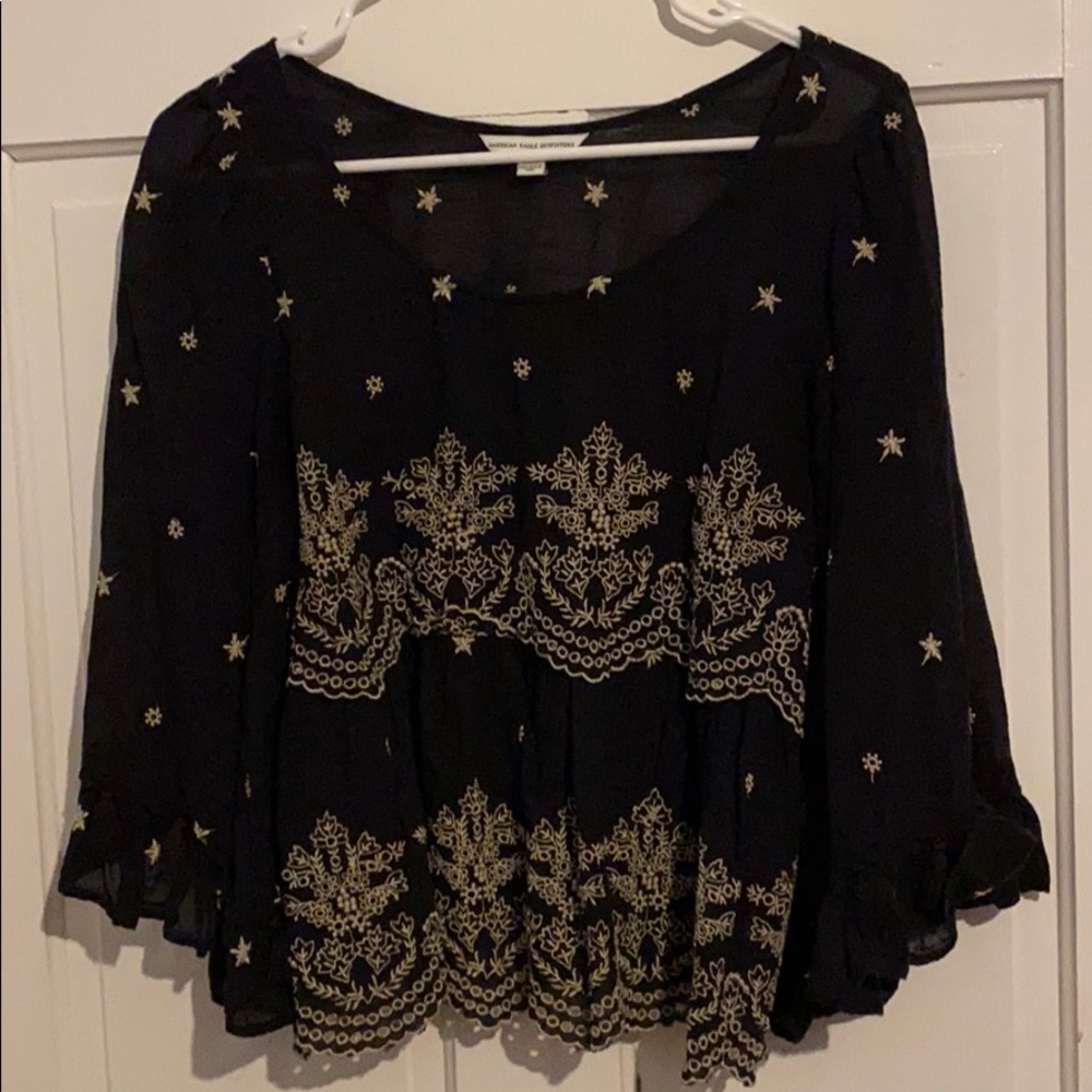 AEO embroidered shirt